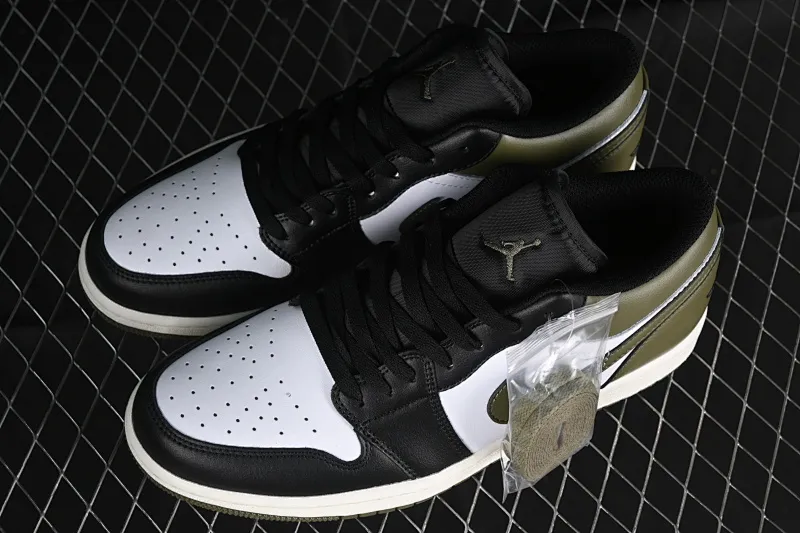 All categories Air Jordan Jordan series basketball shoes Air Jordan 1 Low Air Jordan 1 Low "Medium Olive" AJ1 Joe 1 olive green low-top cultural and casual sneakers 553558-092